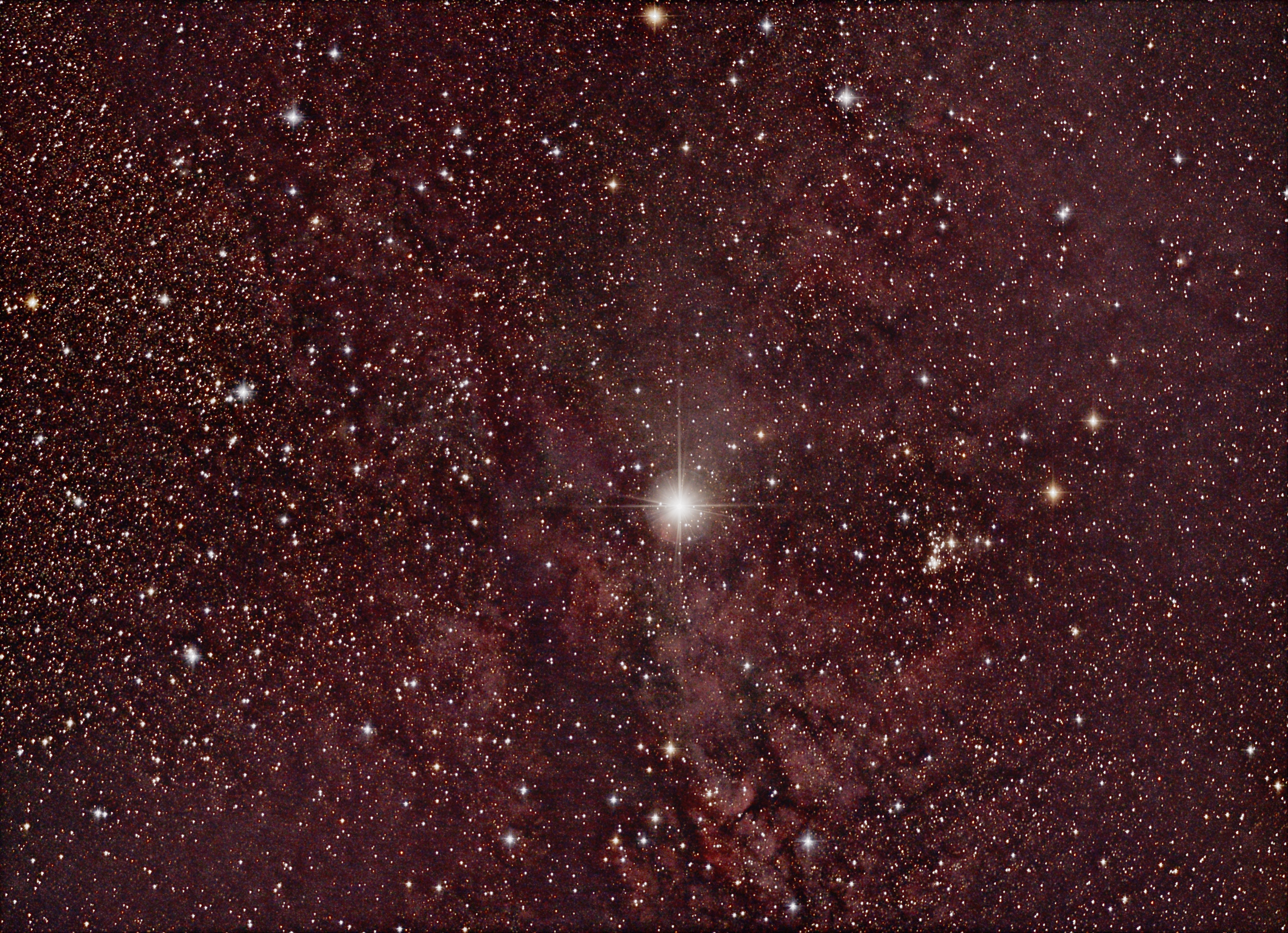 Sadr star nebula and NGC 6910
